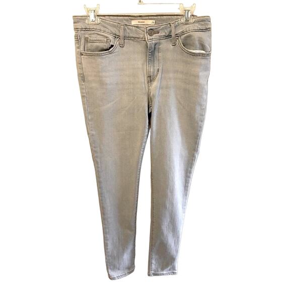 Levi Strauss & Co. 711 Skinny Light Wash Mid Rise Jeans Stretch Pockets Size 28 - Picture 1 of 5